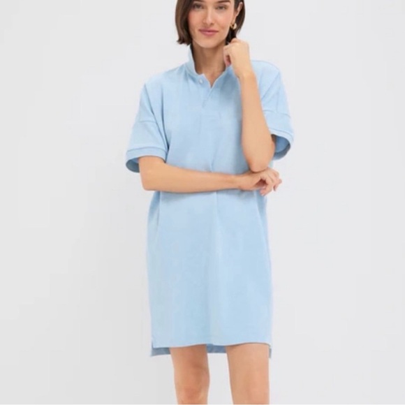 Tuckenuck Chambray Polo dress M NWT - Picture 2 of 6